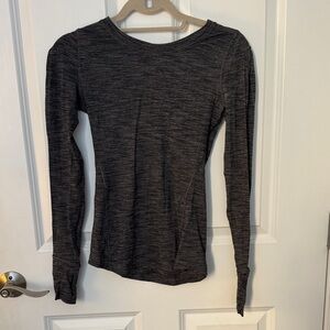 Lululemon Athletica Dark Gray Long Sleeve Top